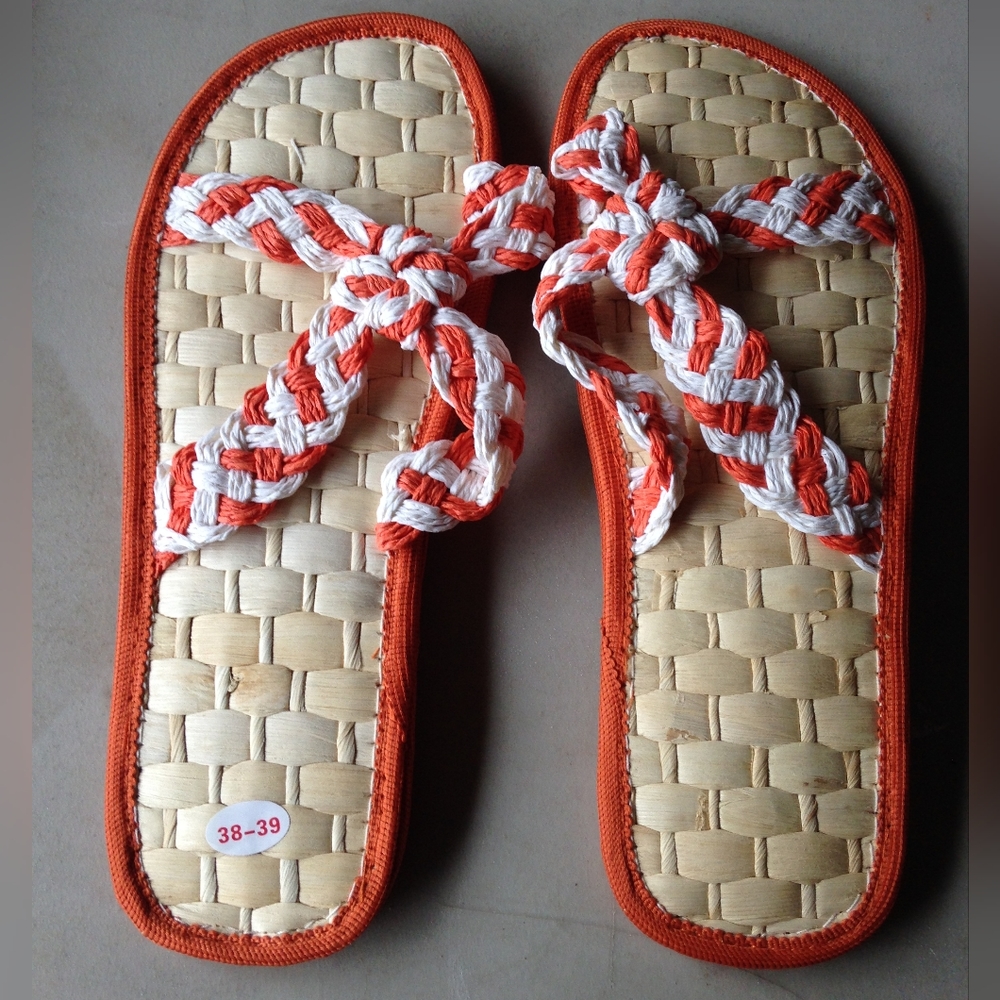 Women's Girls Straw Shoes Slippers Sandles House Shoes Beach Shoes
